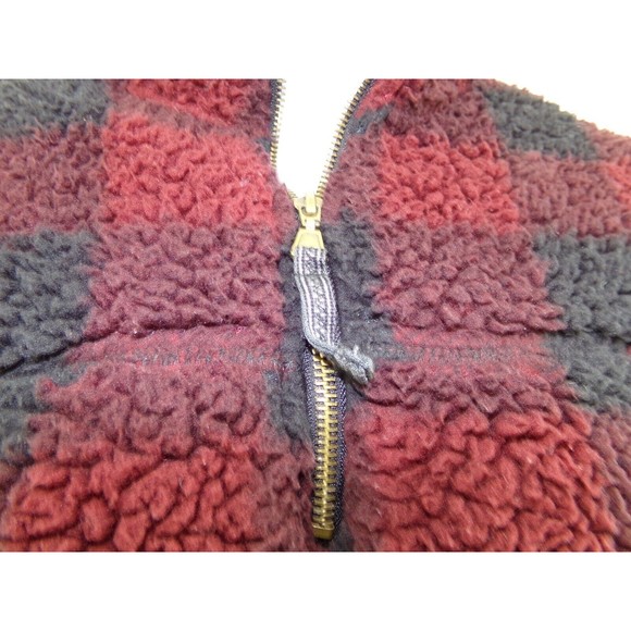 Alpine Design Plaid Sherpa Size S red and black lumber Jack Style buffalo plaid - Picture 3 of 10